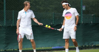 Stefan Edberg et Roger Federer