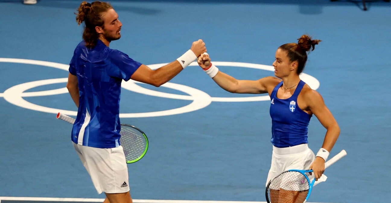 Stefanos Tsitsipas et Maria Sakkari aux Jeux Olympiques