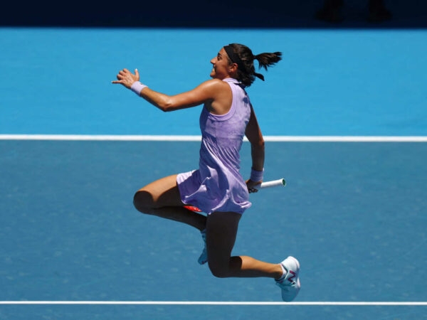 Caroline Garcia après son premier tour à l'Open d'Australie 2023