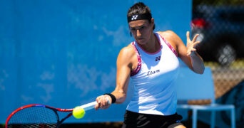 Caroline Garcia entraînement Adélaïde 2023