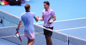 Jenson Brooksby et Casper Ruud à l'Open d'Australie 2023