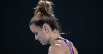 Maria Sakkari contre Lin Zhu à l'Open d'Australie 2023