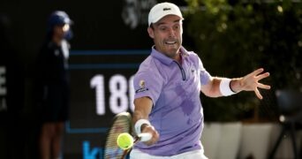 Roberto Bautista Agut coup droit casquette radar Adelaide