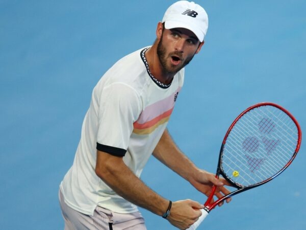 Tommy Paul après sa victoire contre Roberto Bautista Agut à l'Open d'Australie 2023