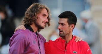 Stefanos Tsitsipas et Novak Djokovic, Roland-Garros 2021