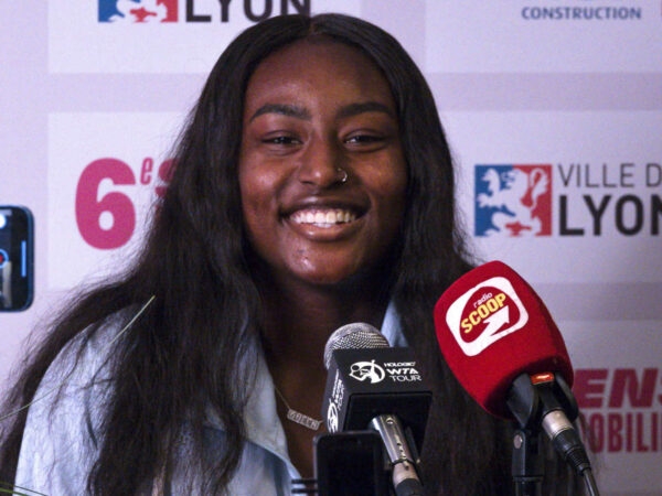 Alycia Parks en conférence de presse à Lyon