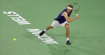 Alexander Zverev revers slice défense Indian Wells 2023