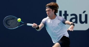 Andrey Rublev Miami coup droit bout de course