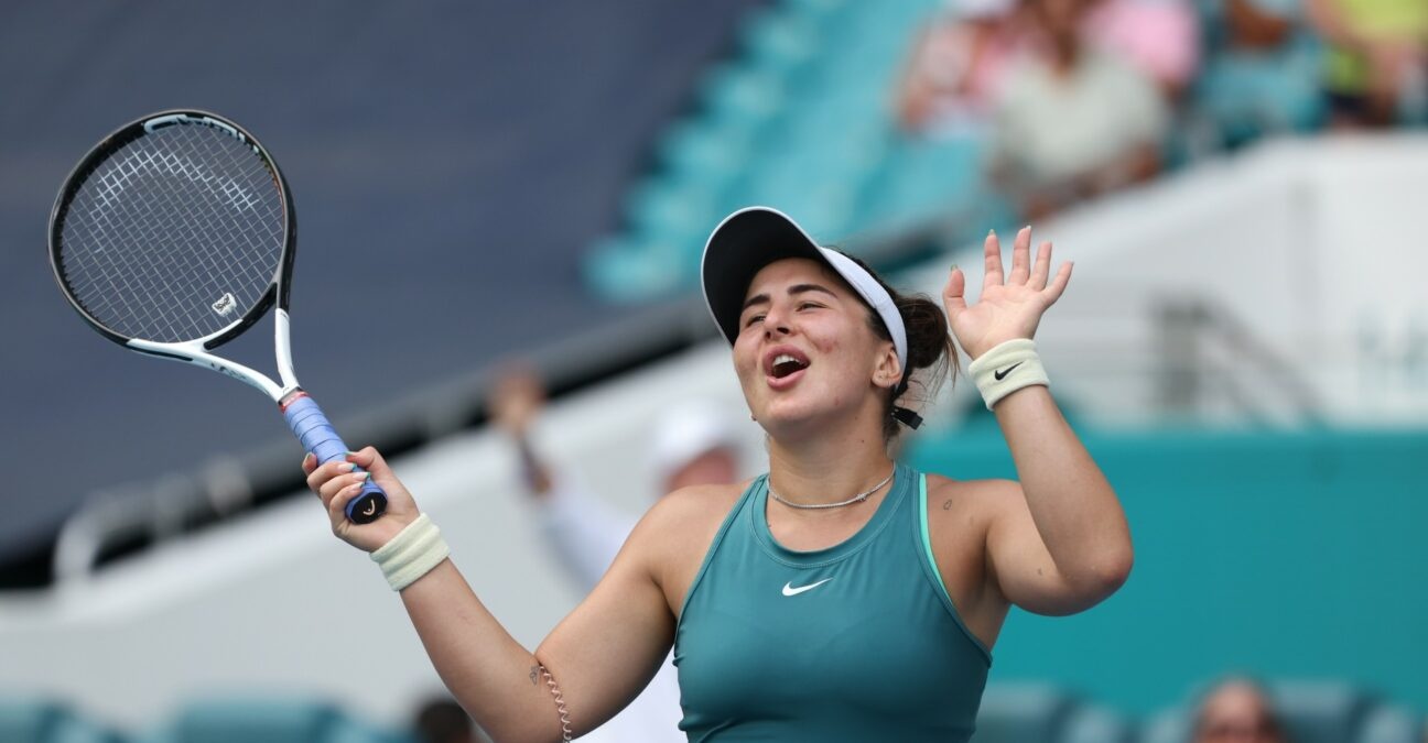 Bianca Andreescu Miami reaction joie