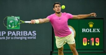 Carlos Alcaraz Indian Wells 2023 coup droit retour