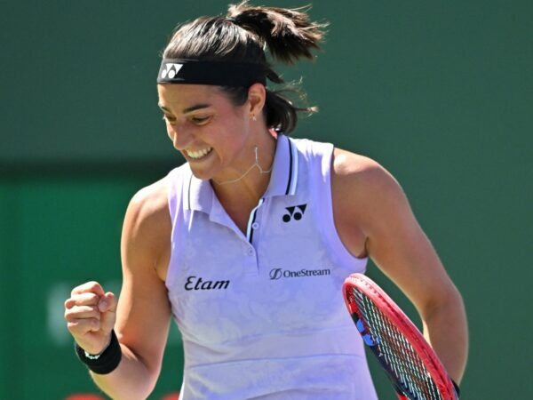 Caroline Garcia Indian Wells point serré célébration