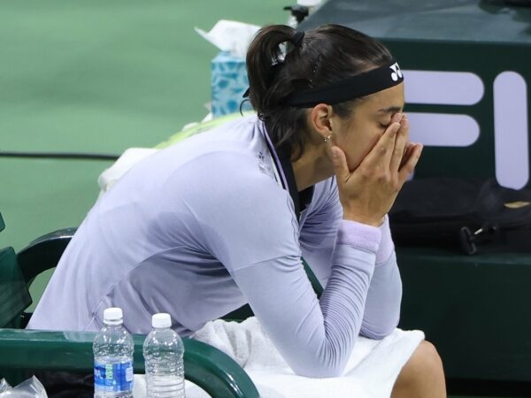 Caroline Garcia Indian Wells reaction