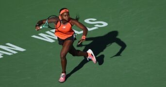 Coco Gauff coup droit préparation Indian Wells