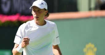 Emil Ruusuvuori Indian Wells poing serré