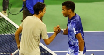 Lorenzo Sonego et Félix Auger-Aliassime à Dubaï en 2023