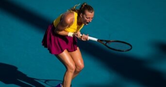 Petra Kvitova Miami reaction poing serré