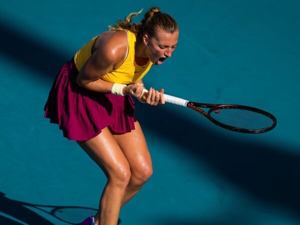 Petra Kvitova Miami reaction poing serré