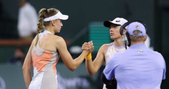 Elena Rybakina et Iga Swiatek, Indian Wells 2023