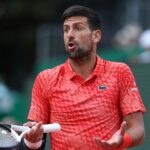 Novak Djokovic Monte Carlo reaction colère
