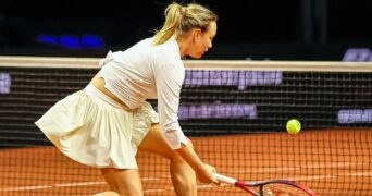 Donna Vekic Stuttgart 2023 volée coup droit amortie