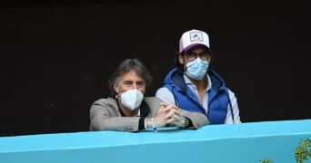 Gerard Tsobanian et Feliciano Lopez masques Madrid 2021