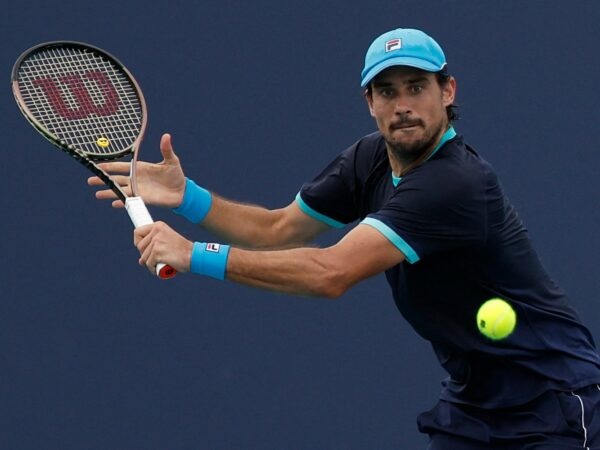 Guido Pella Miami 2023 volée revers ©Al / Reuters / Panoramic