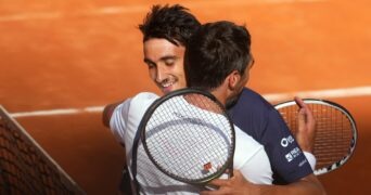 Jérémy Chardy Lorenzo Sonego Rome 2023 ©Al / Reuters / Panoramic