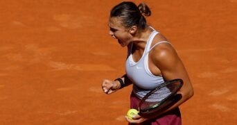 Aryna Sabalenka in Madrid (© AI / Reuters / Panoramic)