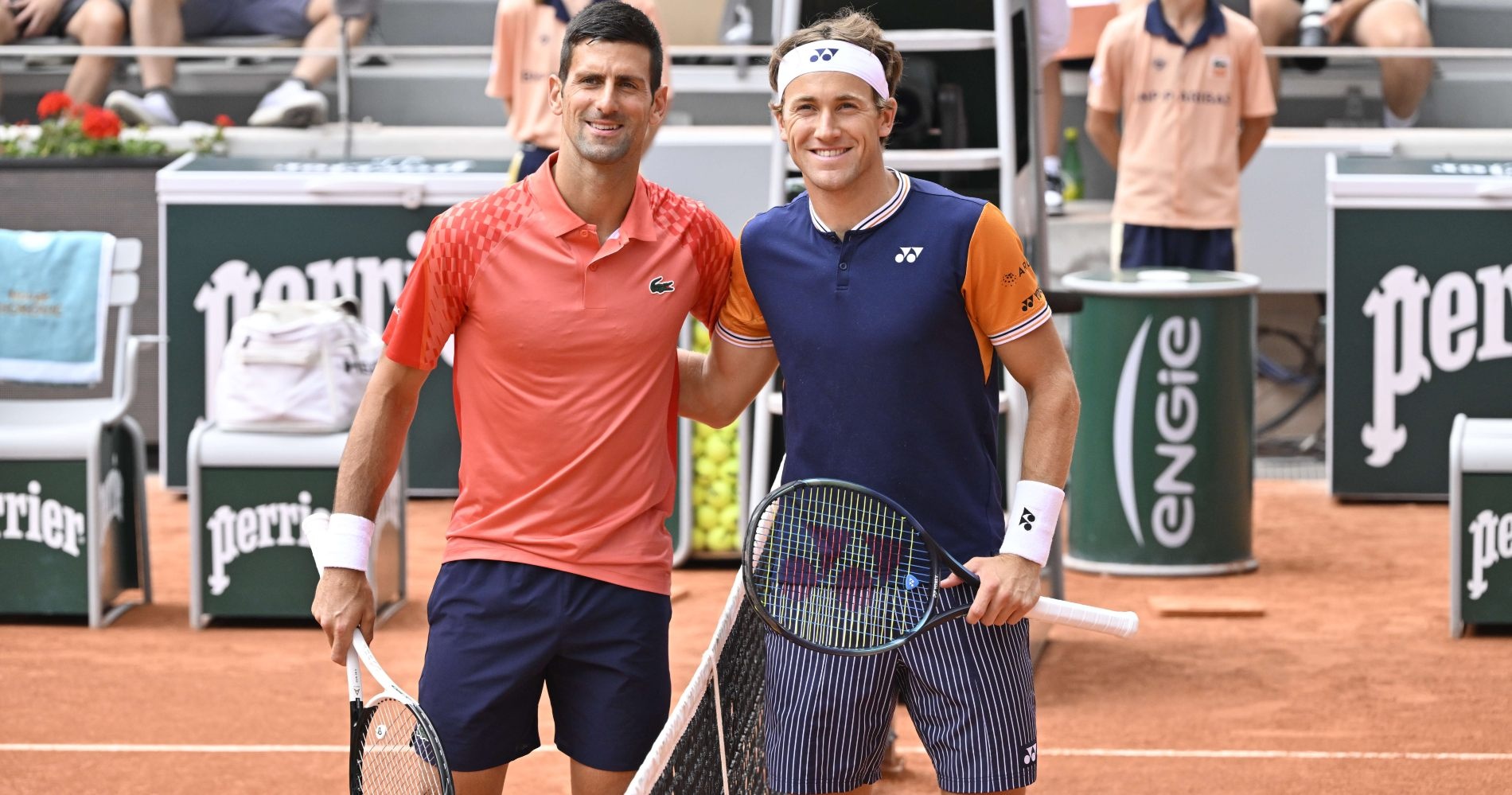 Novak Djokovic et Casper Ruud, Roland-Garros 2023