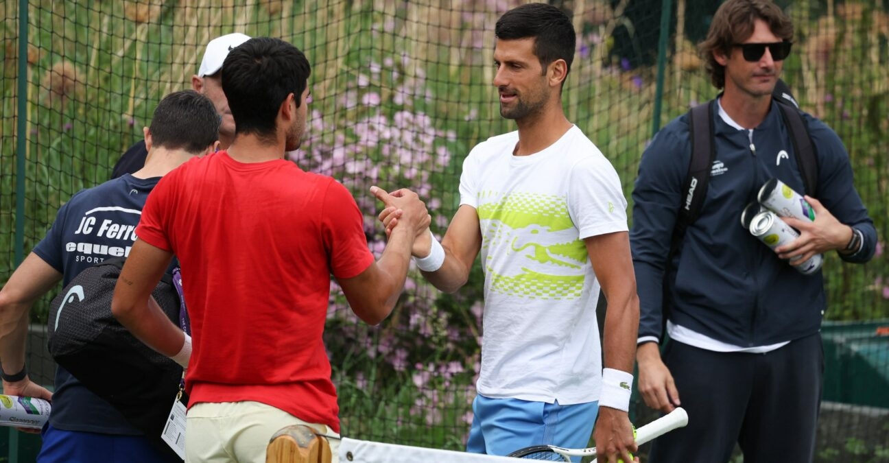 Carlos Alcaraz et Novak Djokovic, Wimbledon 2023