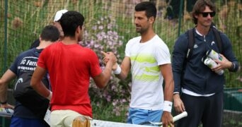 Carlos Alcaraz et Novak Djokovic, Wimbledon 2023