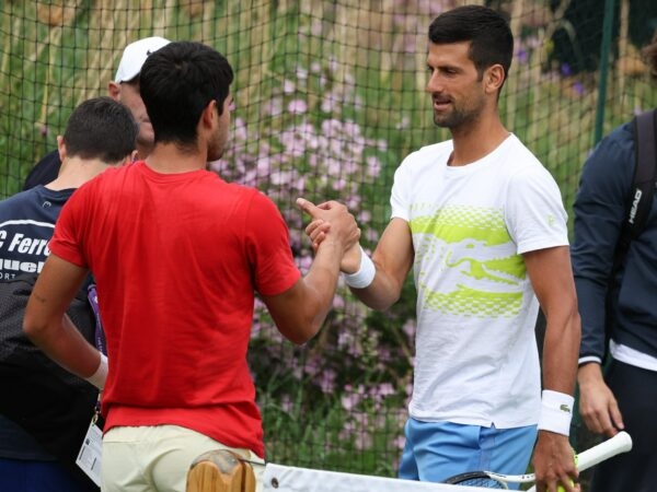 Carlos Alcaraz et Novak Djokovic, Wimbledon 2023