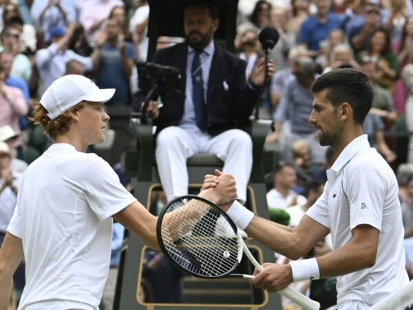 Jannik Sinner, Novak Djokovic, Wimbledon 2022