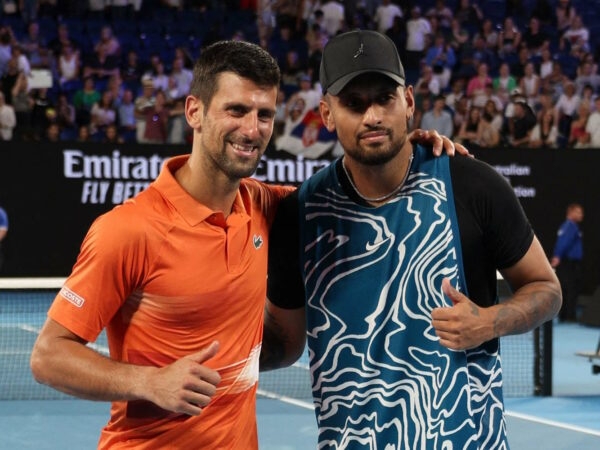 Novak Djokovic, Nick Kyrgios, exhibition Open d'Australie 2023