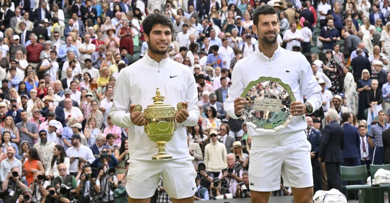 Carlos Alcaraz et Novak Djokovic - Wimbledon 2023