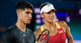 Carlos Alcaraz et Rebeka Masarova - Hopman Cup 2023