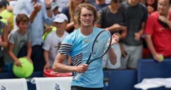 Alexander Zverev US Open 2023 célébration