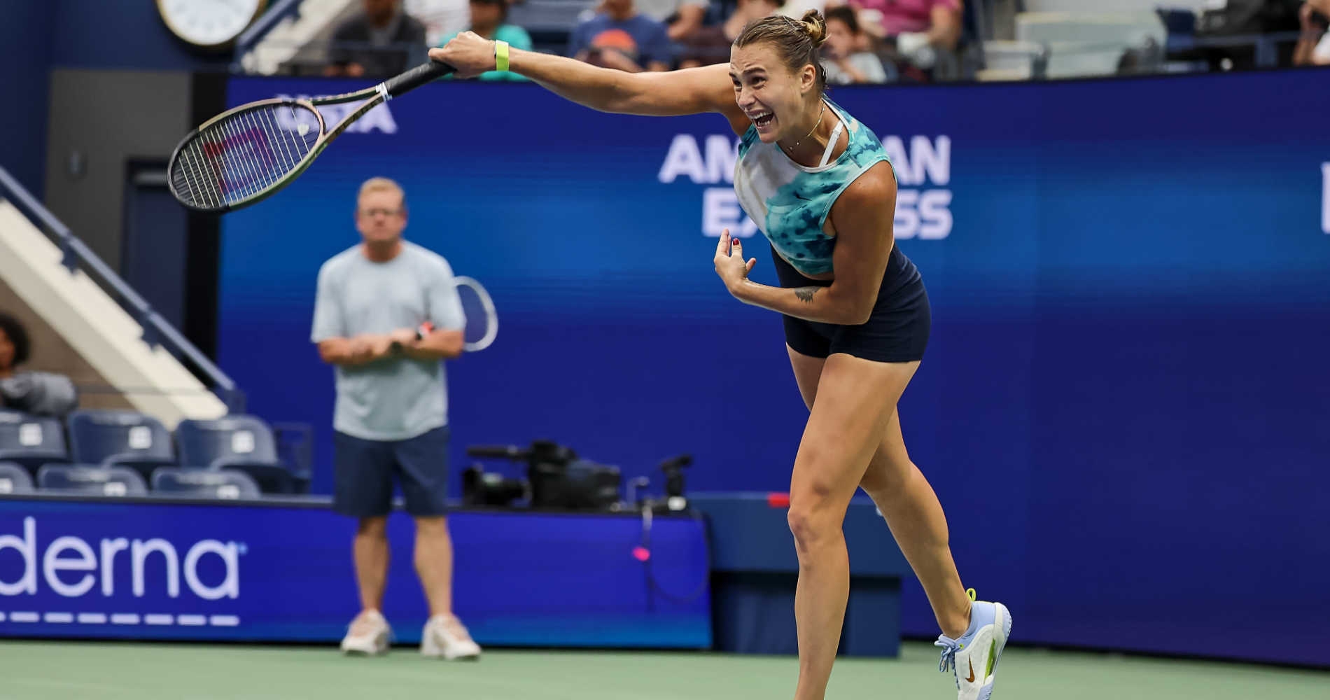 Aryna Sabalenka au premier tour de l'US Open 2023