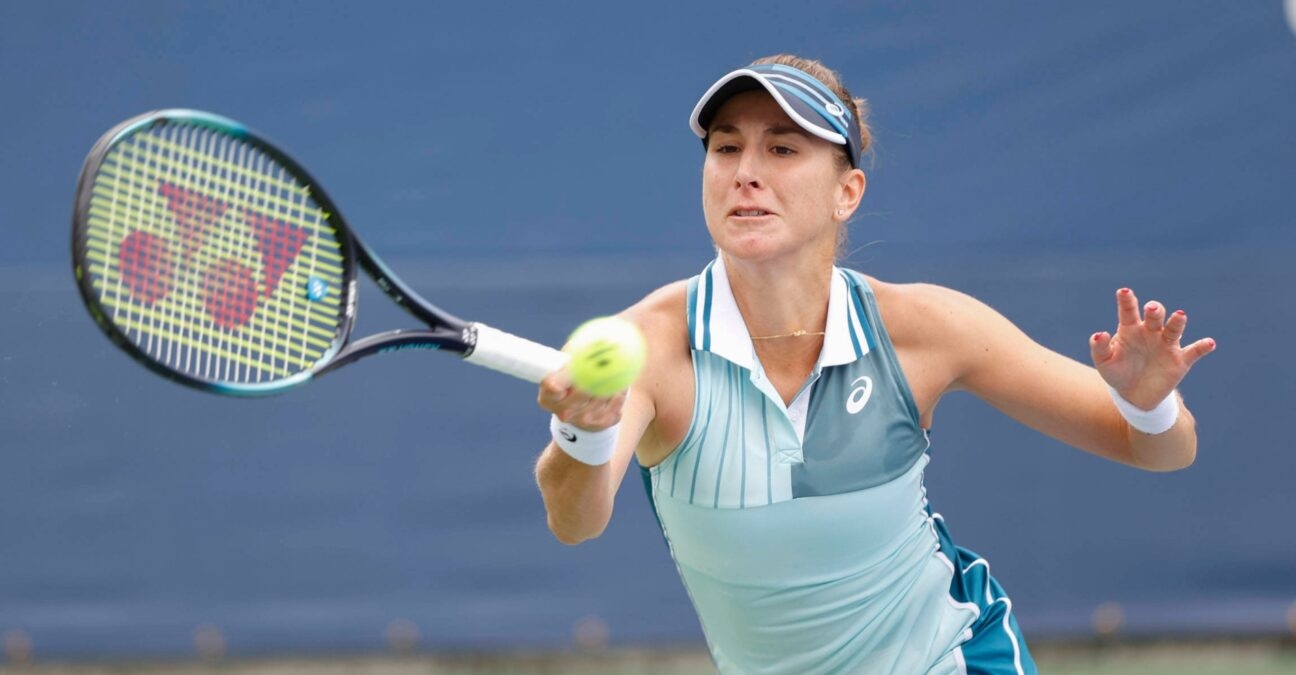 Belinda Bencic US Open 2023 retour coup droit