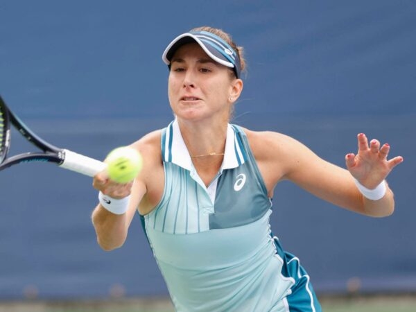 Belinda Bencic US Open 2023 retour coup droit