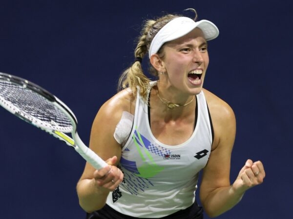 Elise Mertens US Open 2023 joie