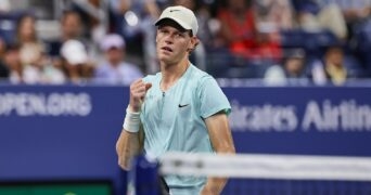 Jannik Sinner US Open 2023 poing serré