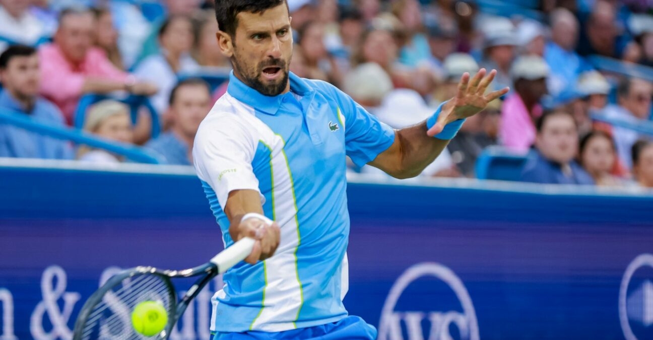 Novak Djokovic Cincinnati 2023 coup droit