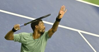 Gaël Monfils US Open 2023 service