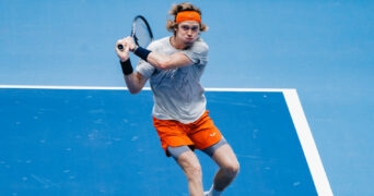 Rublev Practice UTS Frankfurt 2023 - Julien Nouet / Tennis Majors