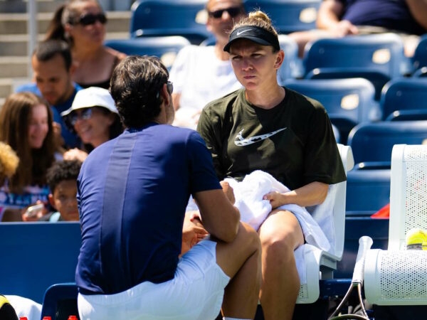 Patrick Mouratoglou, Simona Halep, US Open 2022