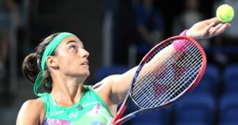 Caroline Garcia Tokyo 2023 service lancer de balle