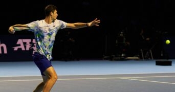 Hubert Hurkacz Rolex Paris Masters 2023 coup droit