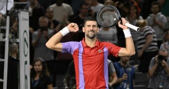 Novak Djokovic Rolex Paris Masters 2023 joie