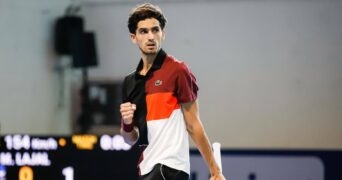 Pierre-Hugues Herbert Bergame 2023 poing serré